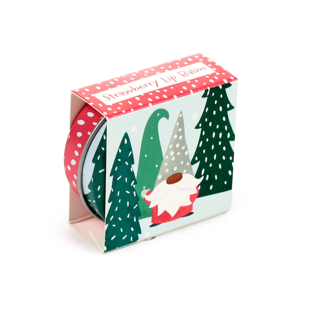 Christmas Jolly Gonk Lip Balm in a Tin (Pack of 12)