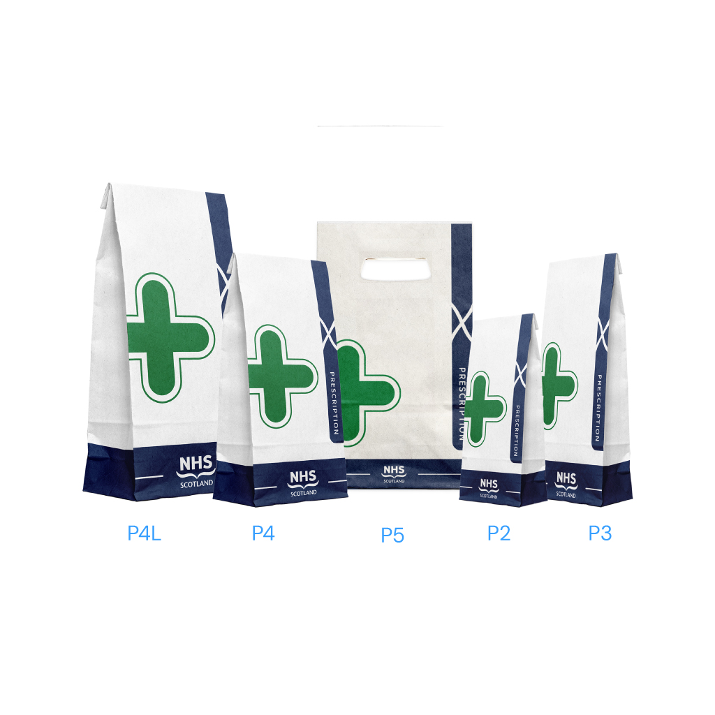 Scottish NHS Prescription P4 Bags