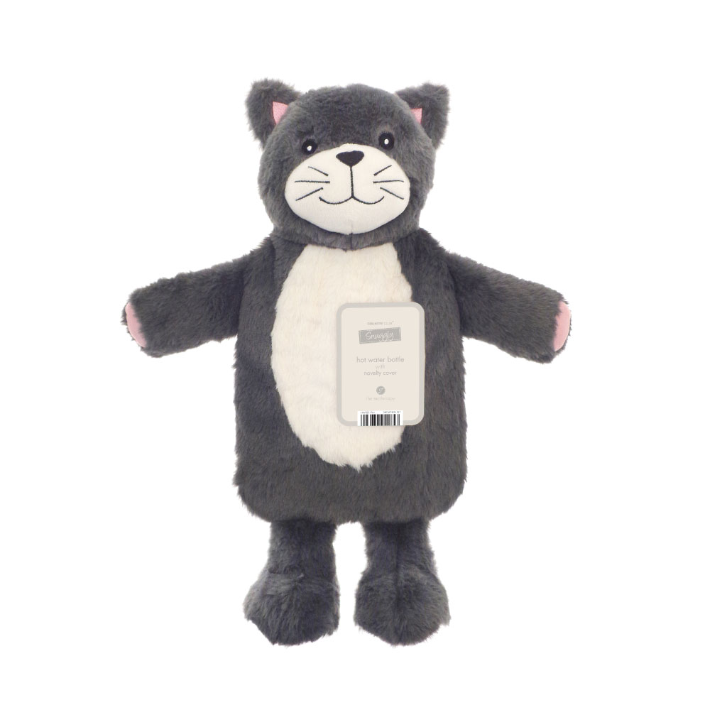 Hot Water Bottle with Novelty Cover - Assorted Snuggly Designs