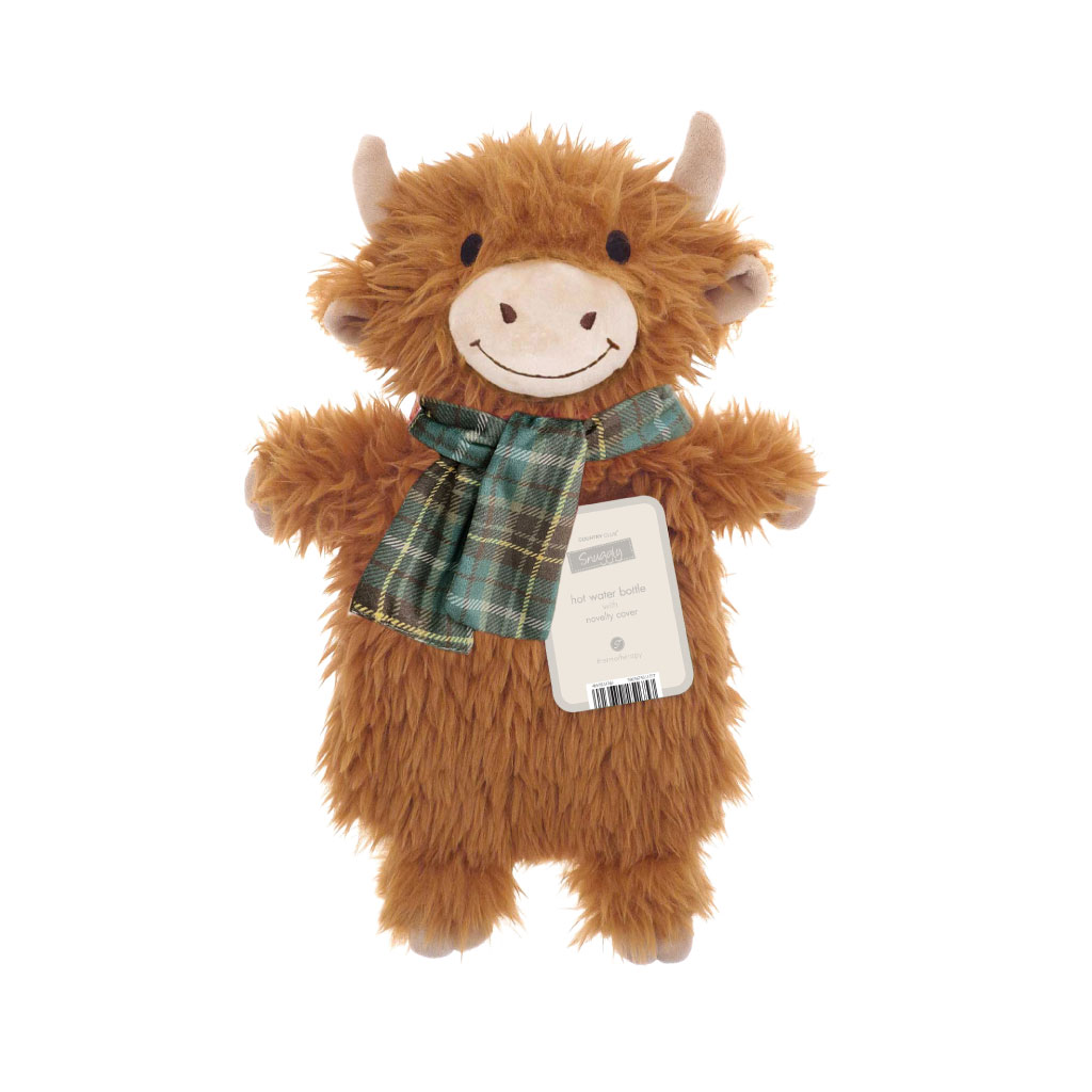 Hot Water Bottle with Novelty Cover - Assorted Snuggly Designs