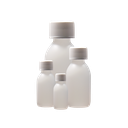 60ml Natural HDPE Capped Round Bottle