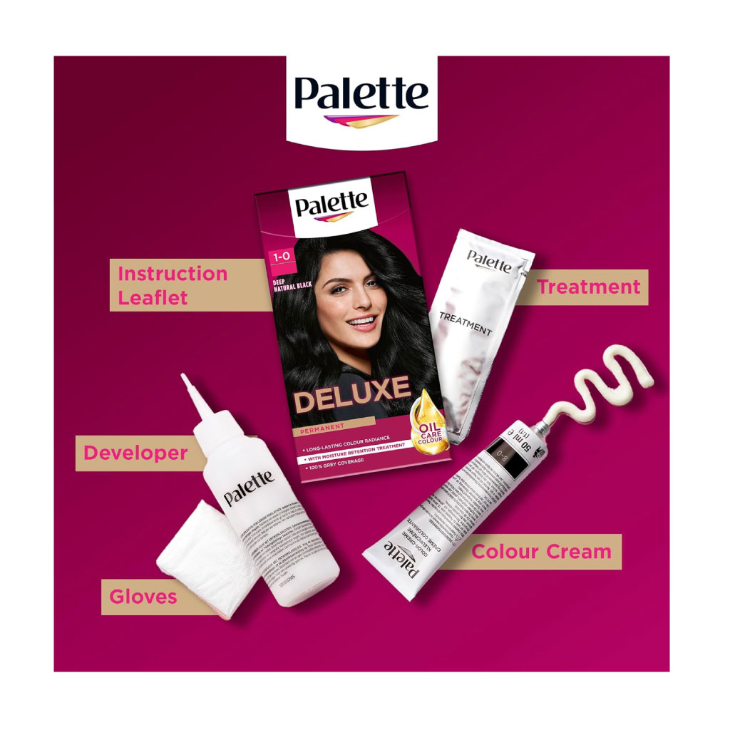Palette Deluxe 1-0 Deep Black Hair Dye