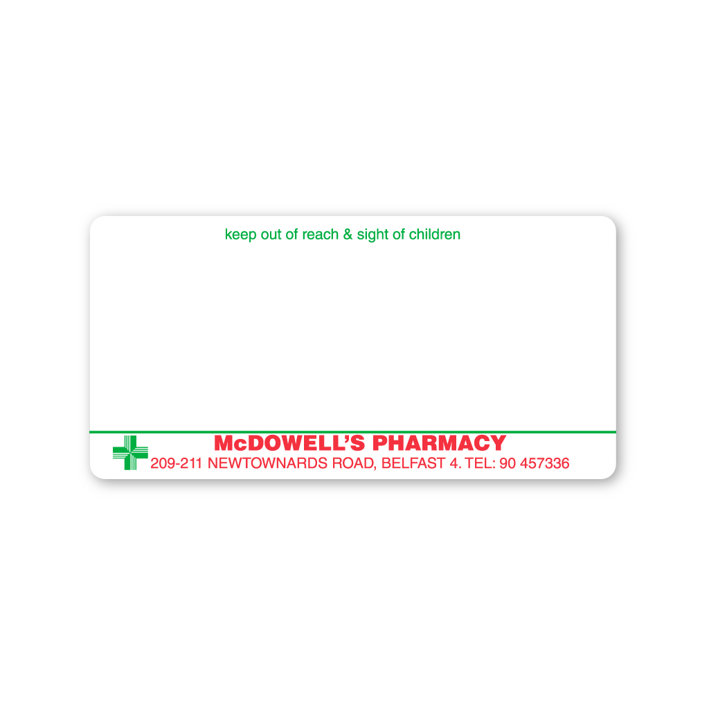 McDowell's Pharmacy Labels