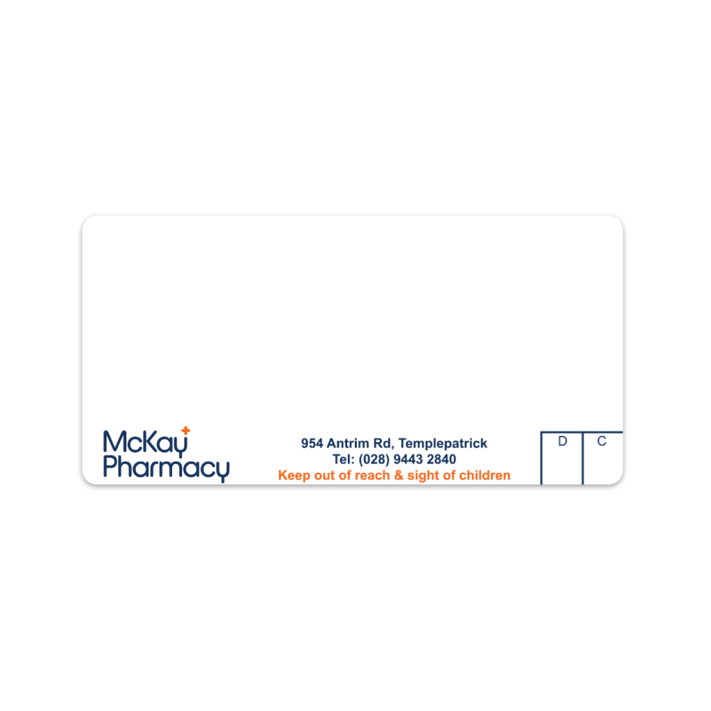 McKay's Templepatrick Pharmacy Labels