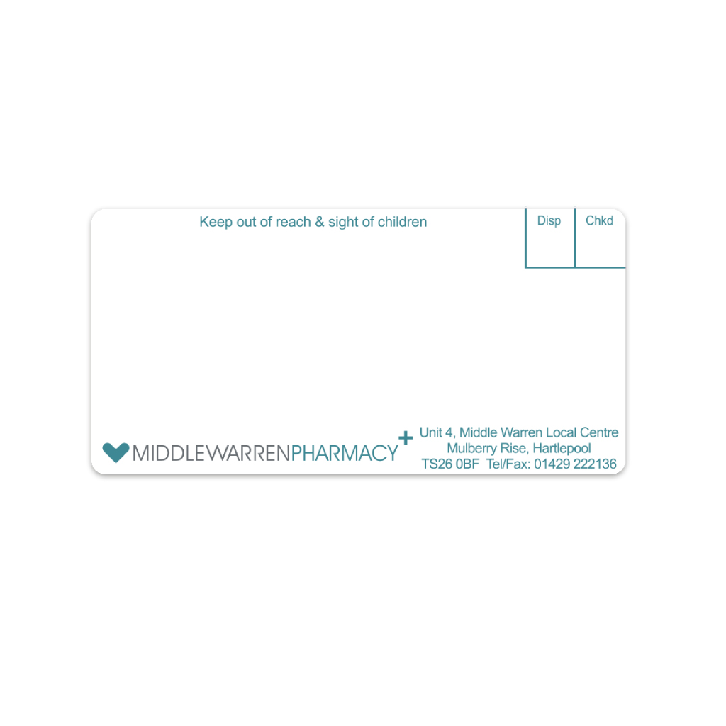 Ascent Group - Middlewarren Pharmacy Labels