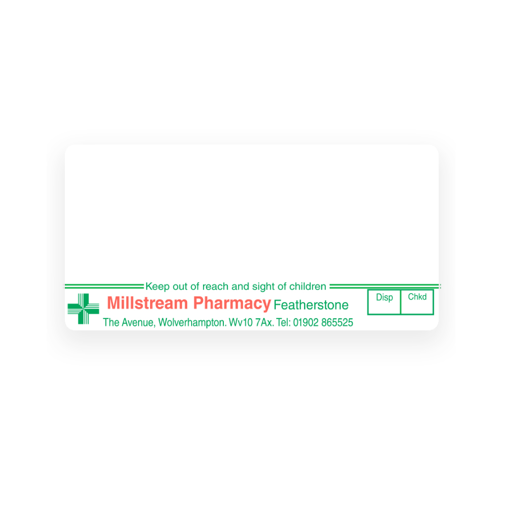 Millstream Featherstone Pharmacy Labels