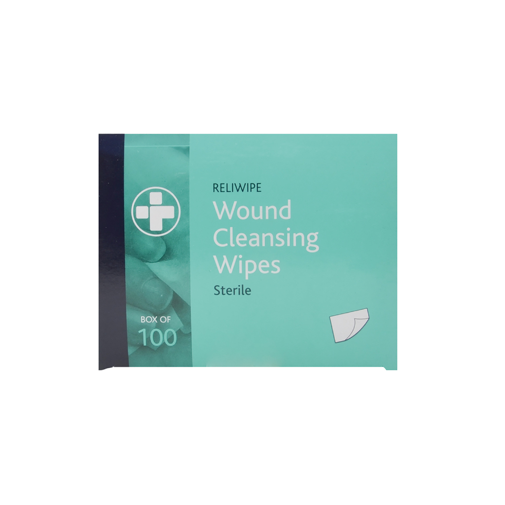 Moist Saline Cleansing Wipes - 100 Wipes per Box