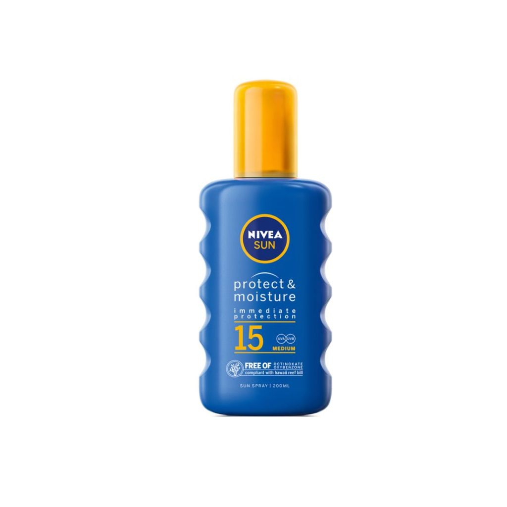 [SUNIV299] Nivea Sun & Protect SPF15 Moisture 200ml Sun Lotion Spray