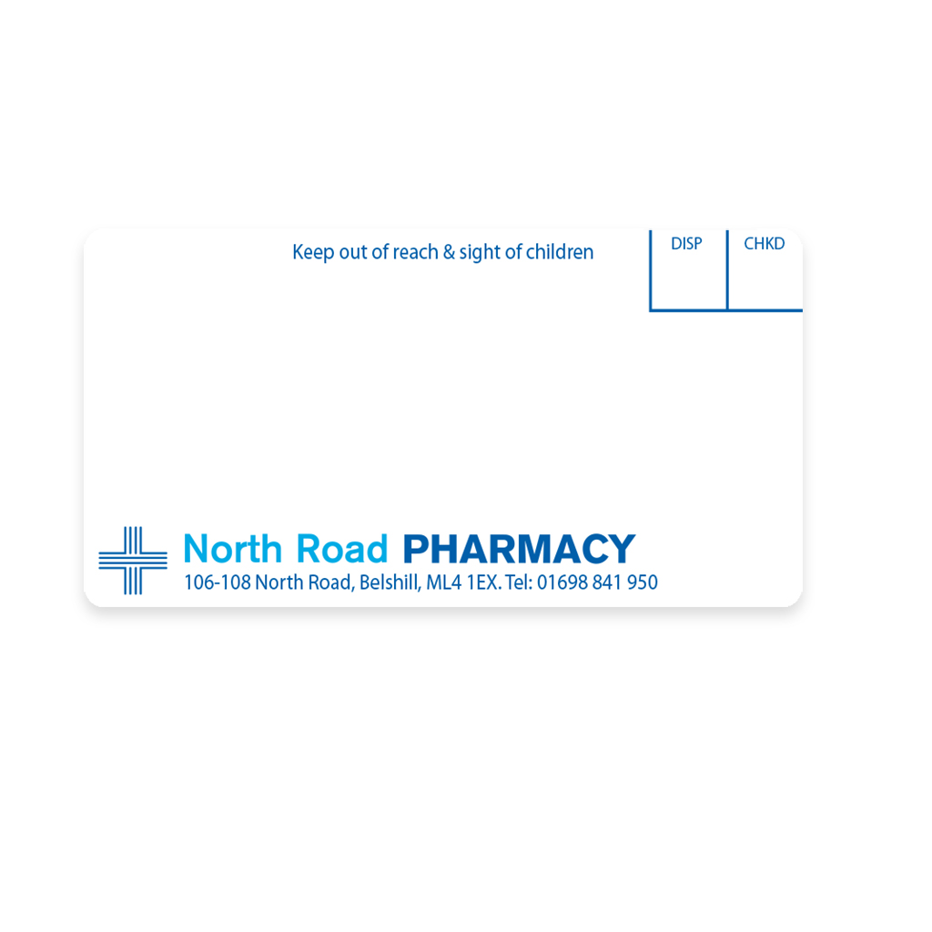 North Road Pharmacy 70x37 Labels