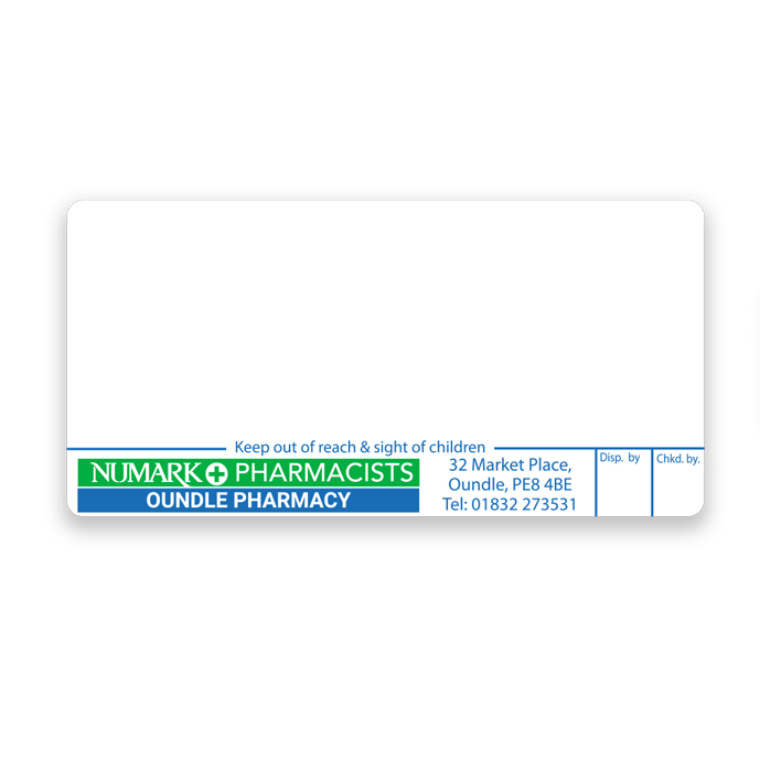 Oundle Pharmacy Labels