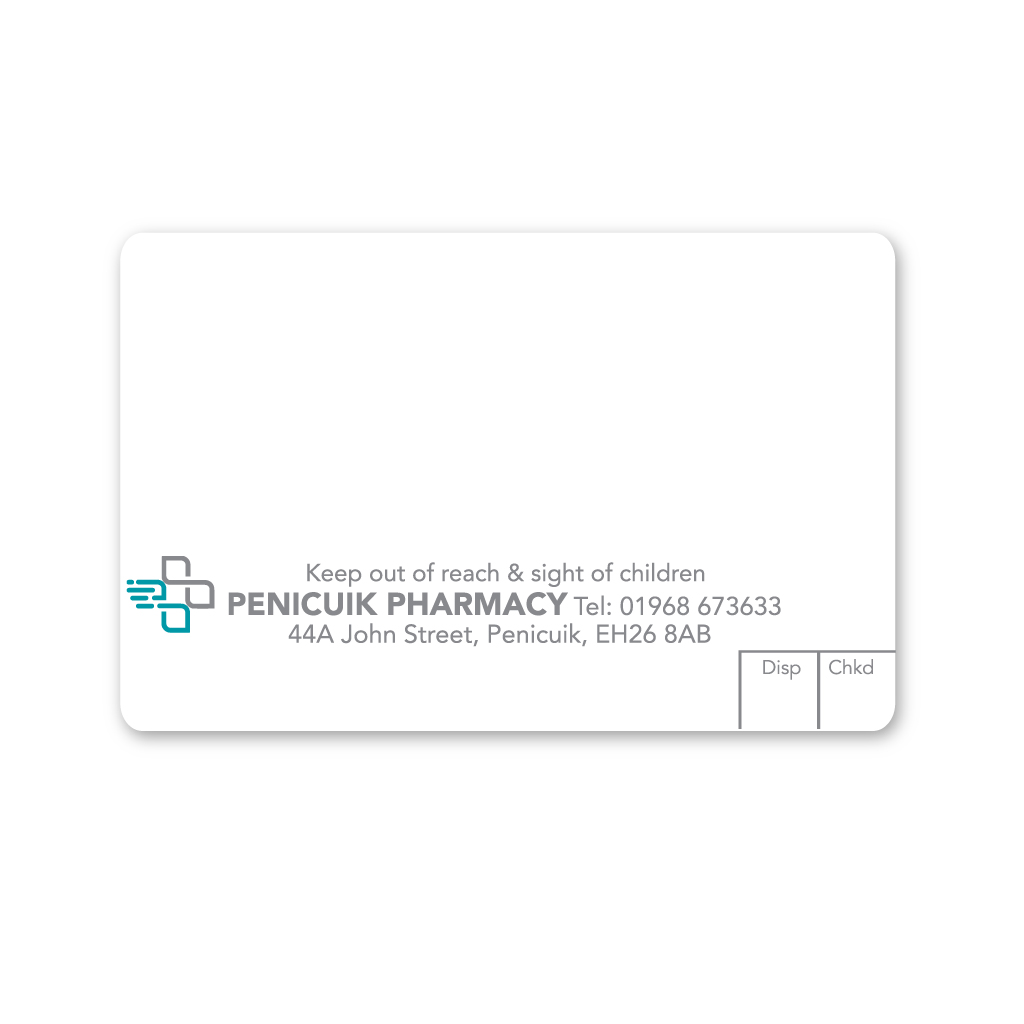 Penicuik Pharmacy Labels 