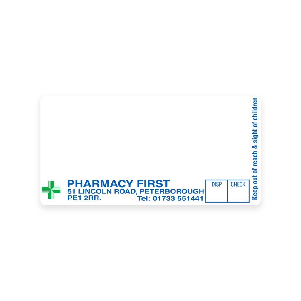 Pharmacy First Dispensing Labels
