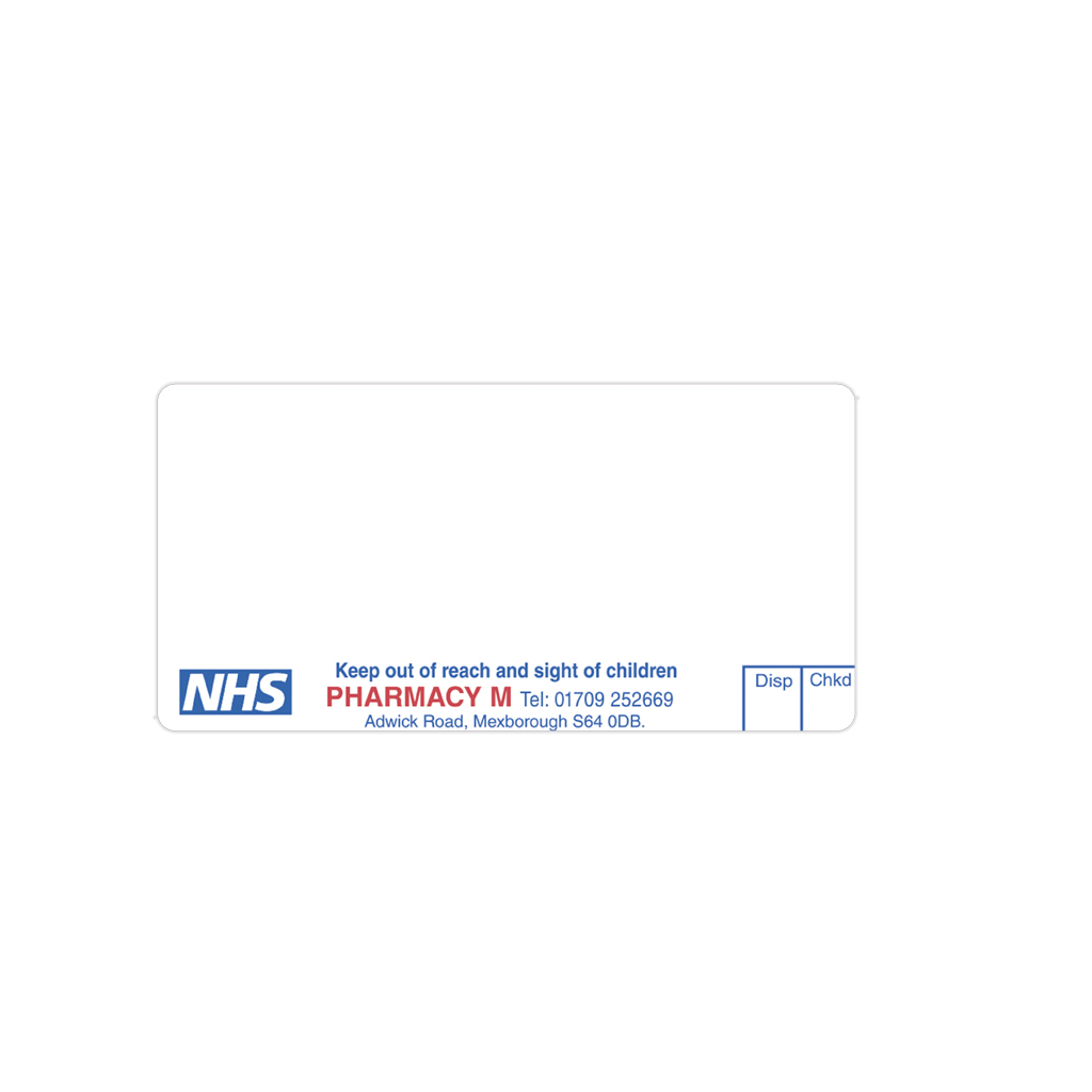 Pharmacy M Dispensing Labels
