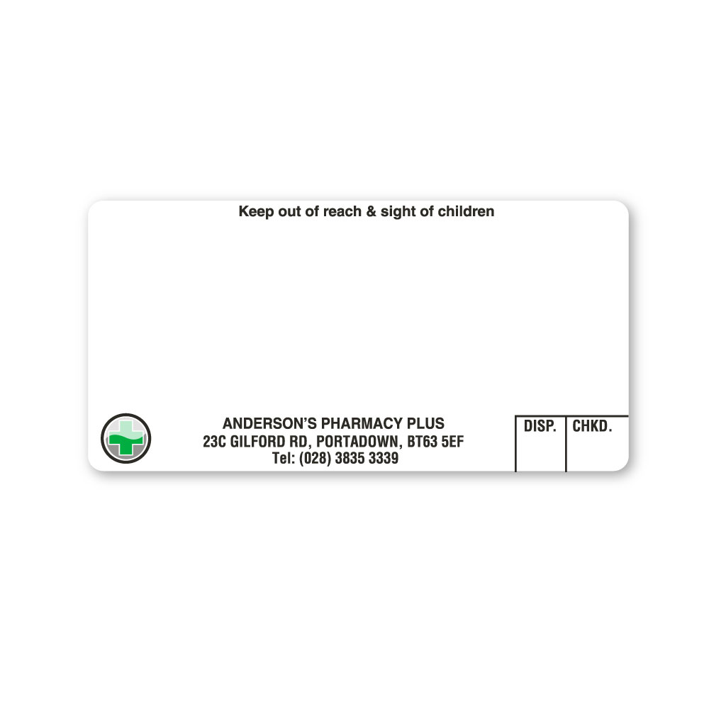 [EMT1985] Gilford Road Labels Pharmacy Plus