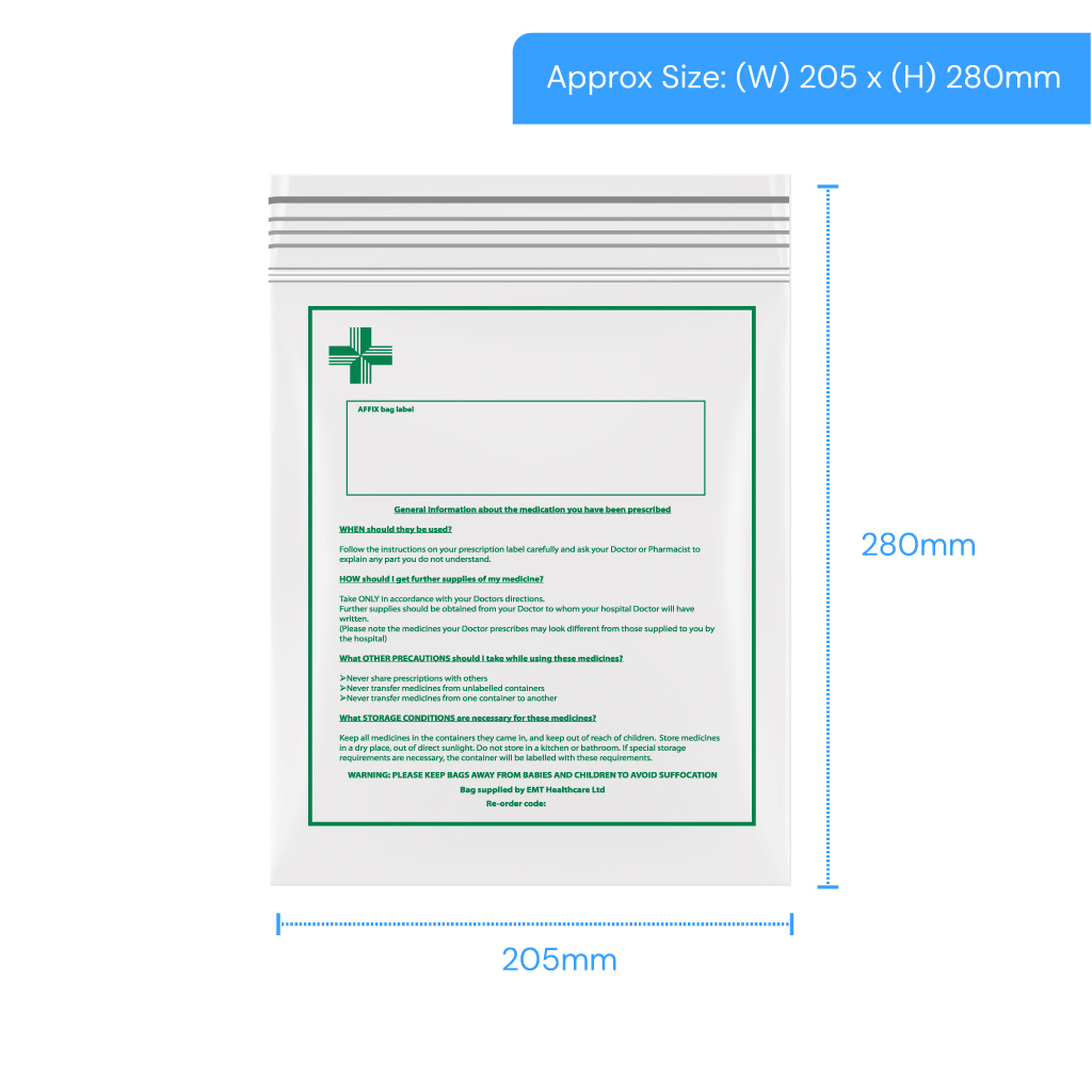 [MGB811] Polygrip Self Seal Bags 205x280mm