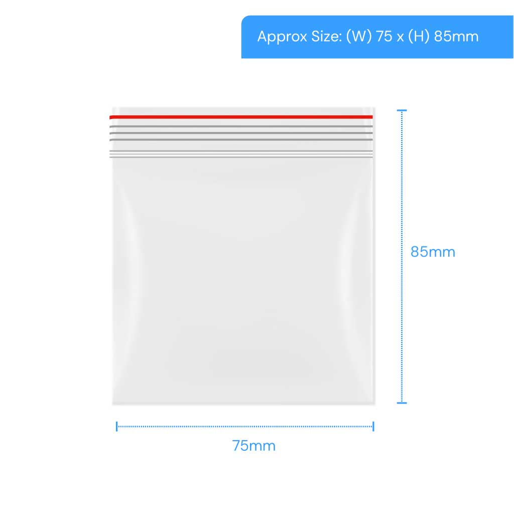 [LGRP040] Polygrip Self Seal Bags 75x85mm 