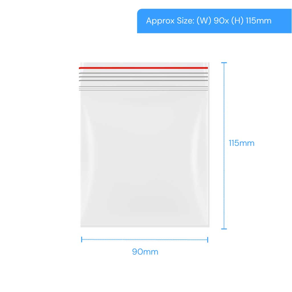 [LGRP050] Polygrip Self Seal Bags 90x115mm 