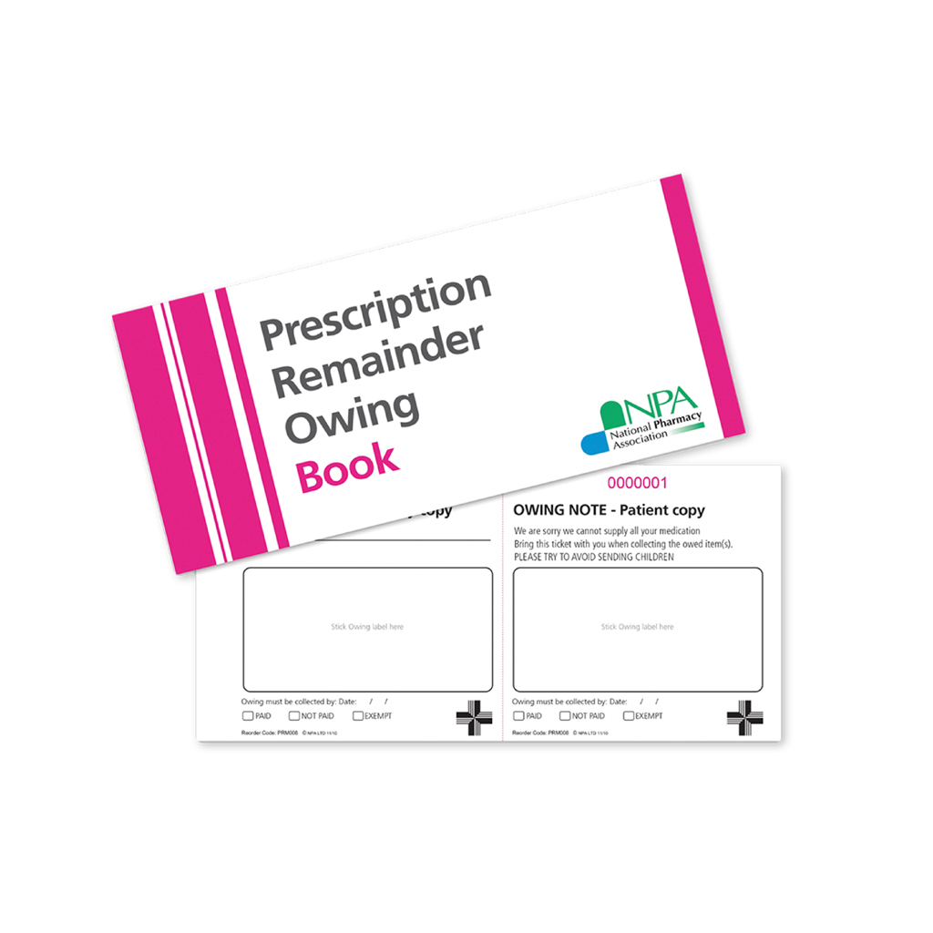 Prescription Owing Books