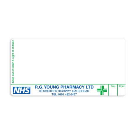 RG Young Pharmacy Labels