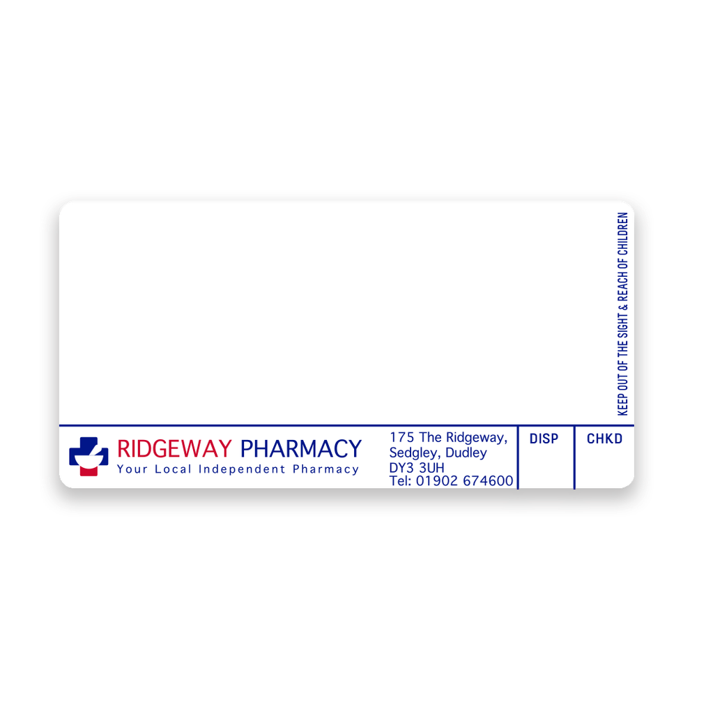 [AZEMT3554] Roshban Ridgeway Pharmacy Labels
