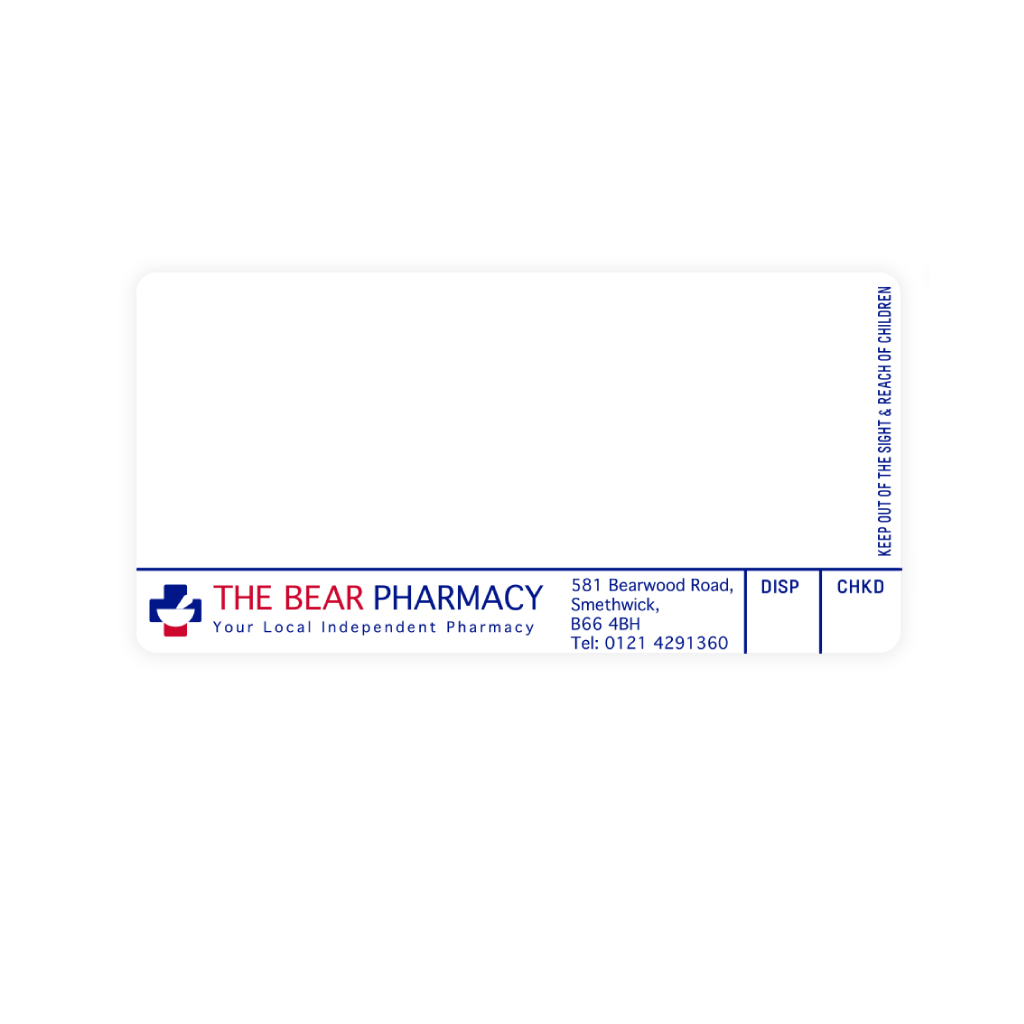 Roshban The Bear Pharmacy Labels