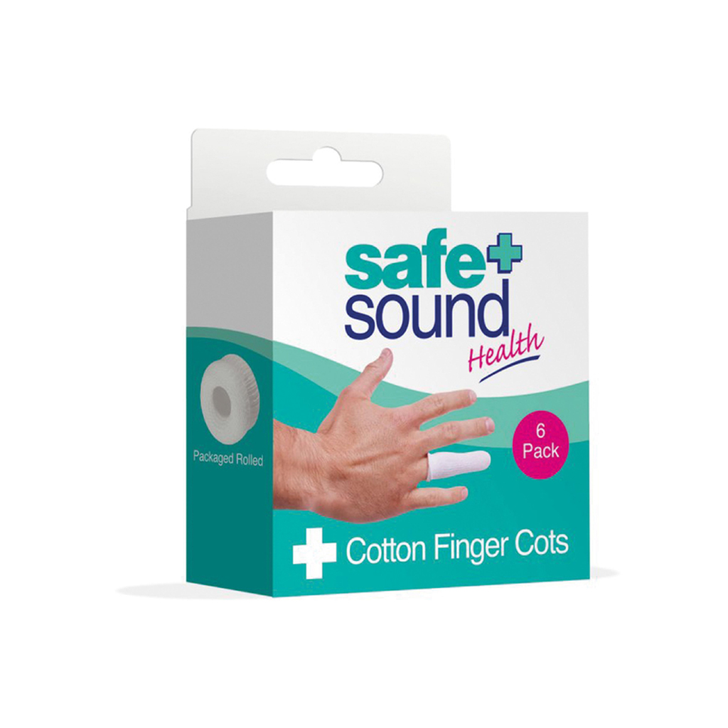 Safe & Sound Cotton Finger Cots – Single-Finger Protection