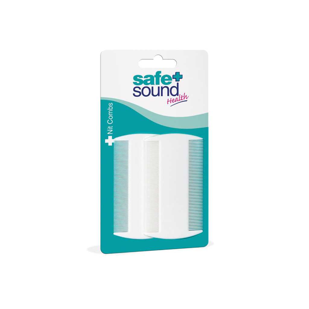 [SA2762] Safe & Sound Nit Combs White
