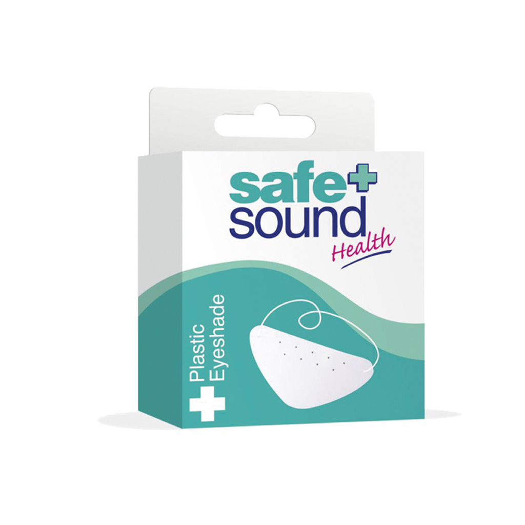 Safe & Sound Plastic Eyeshade – Reusable Eye Protection