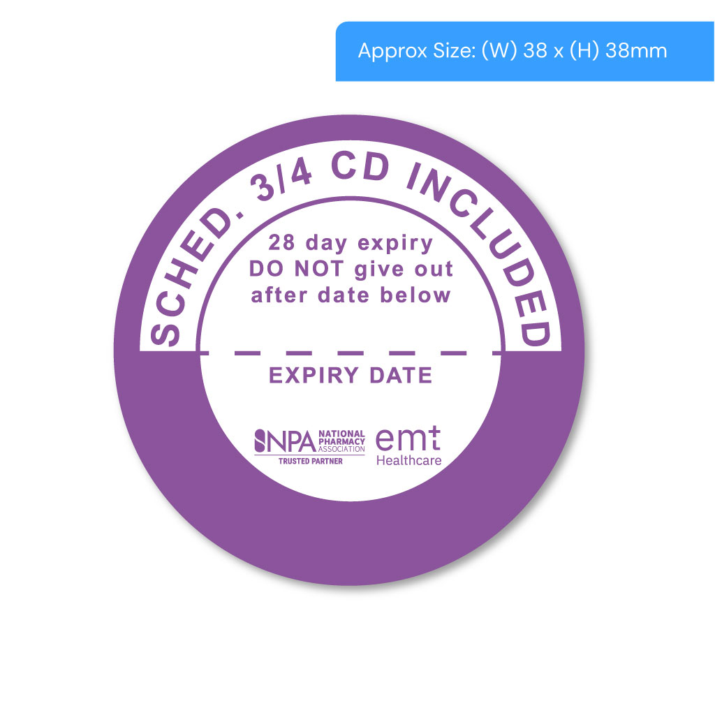 Schedule 3 and 4 CD Alert Labels