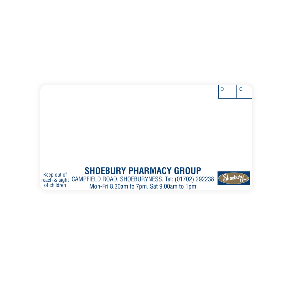 Shoebury Pharmacy - Campfield Road Labels