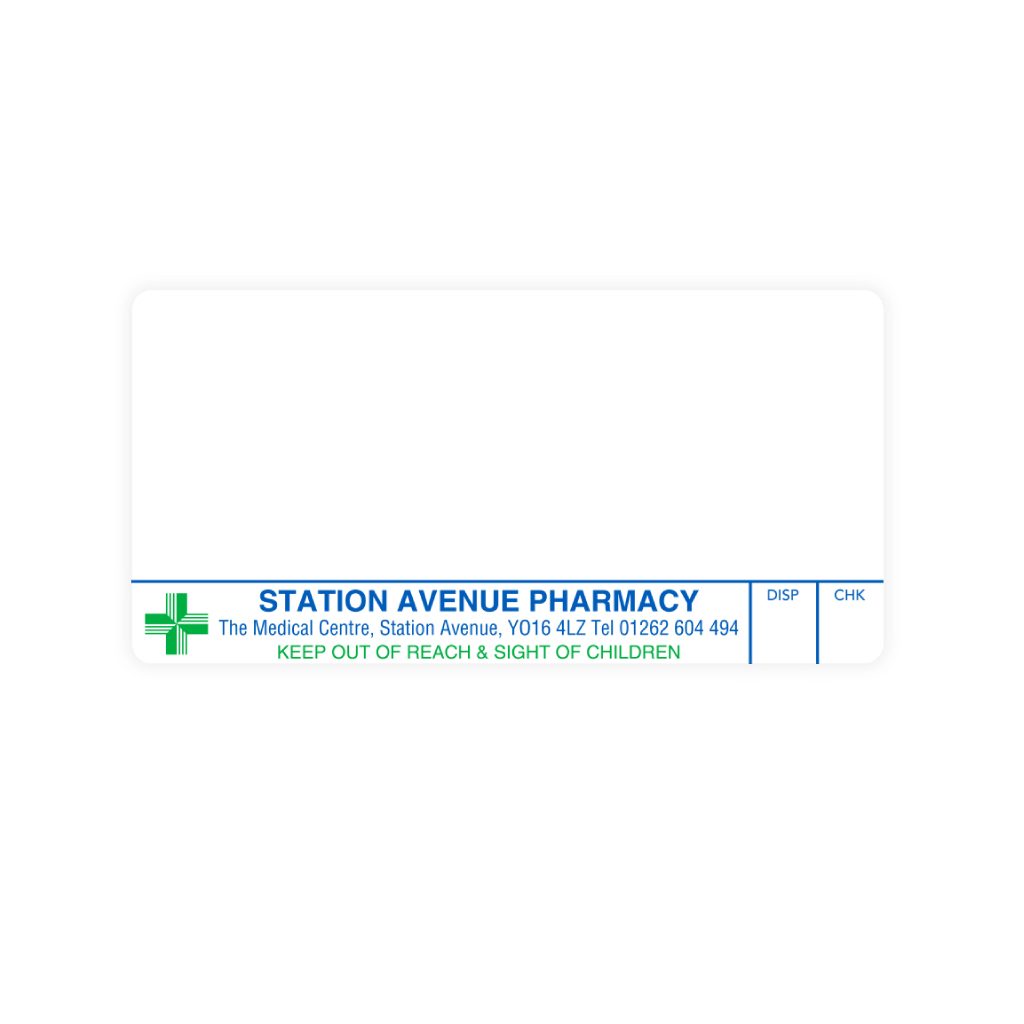 Station Avenue Pharmacy Labels