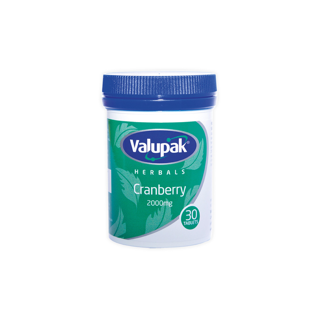 Valupak Cranberry 2000mg 30's