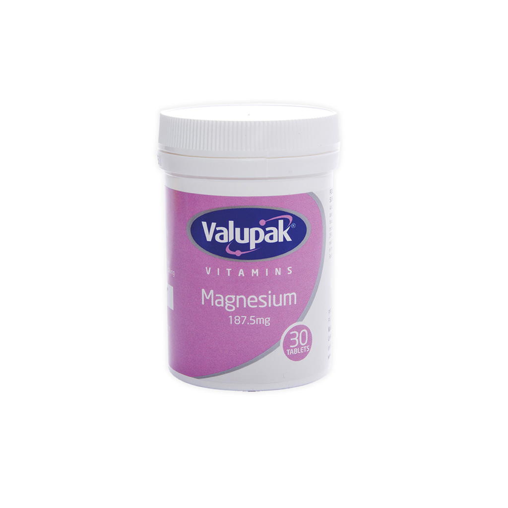 [2710531] Valupak Magnesium 187mg 30 Tablets