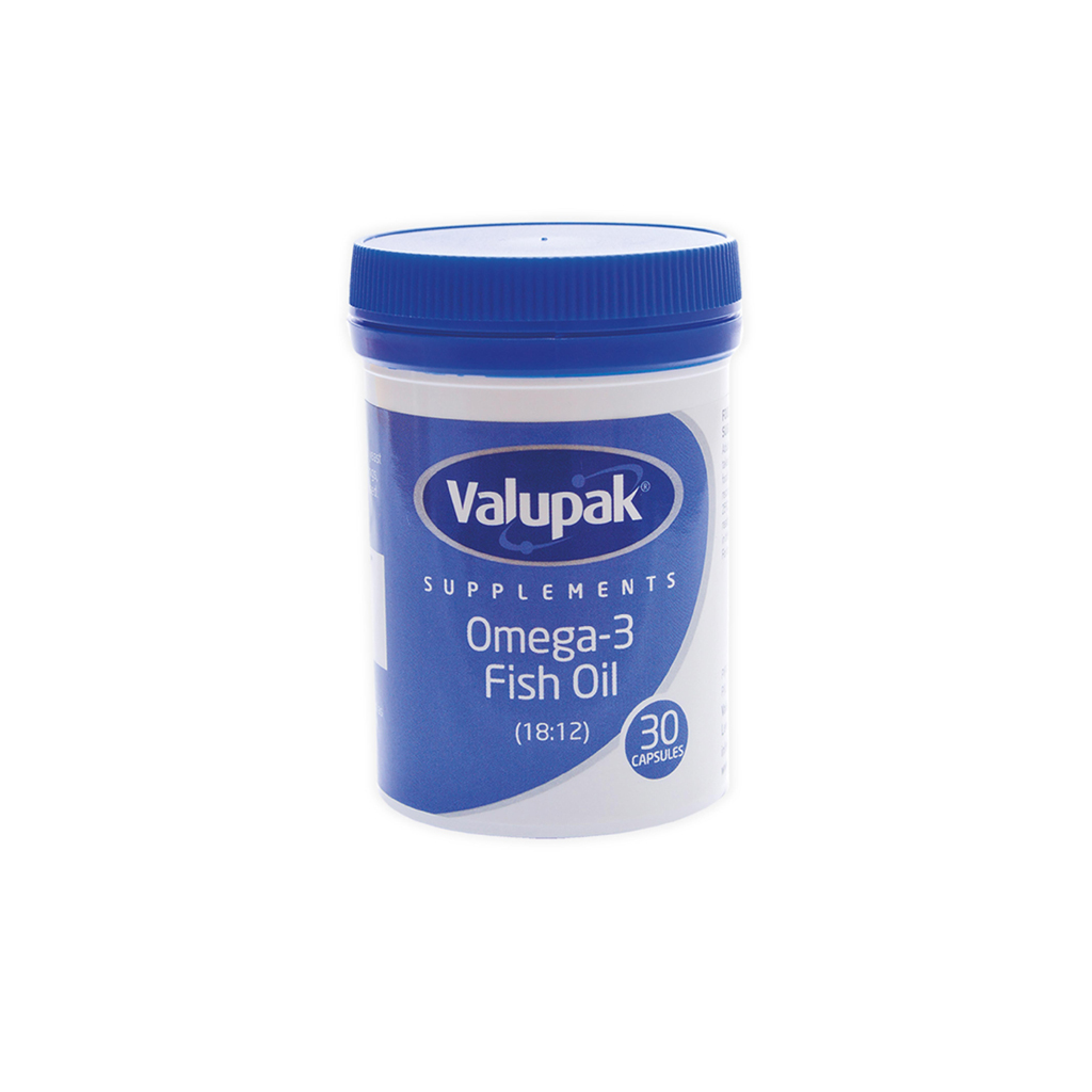 Valupak Omega-3 Fish Oil 1000mg – 30 Capsules