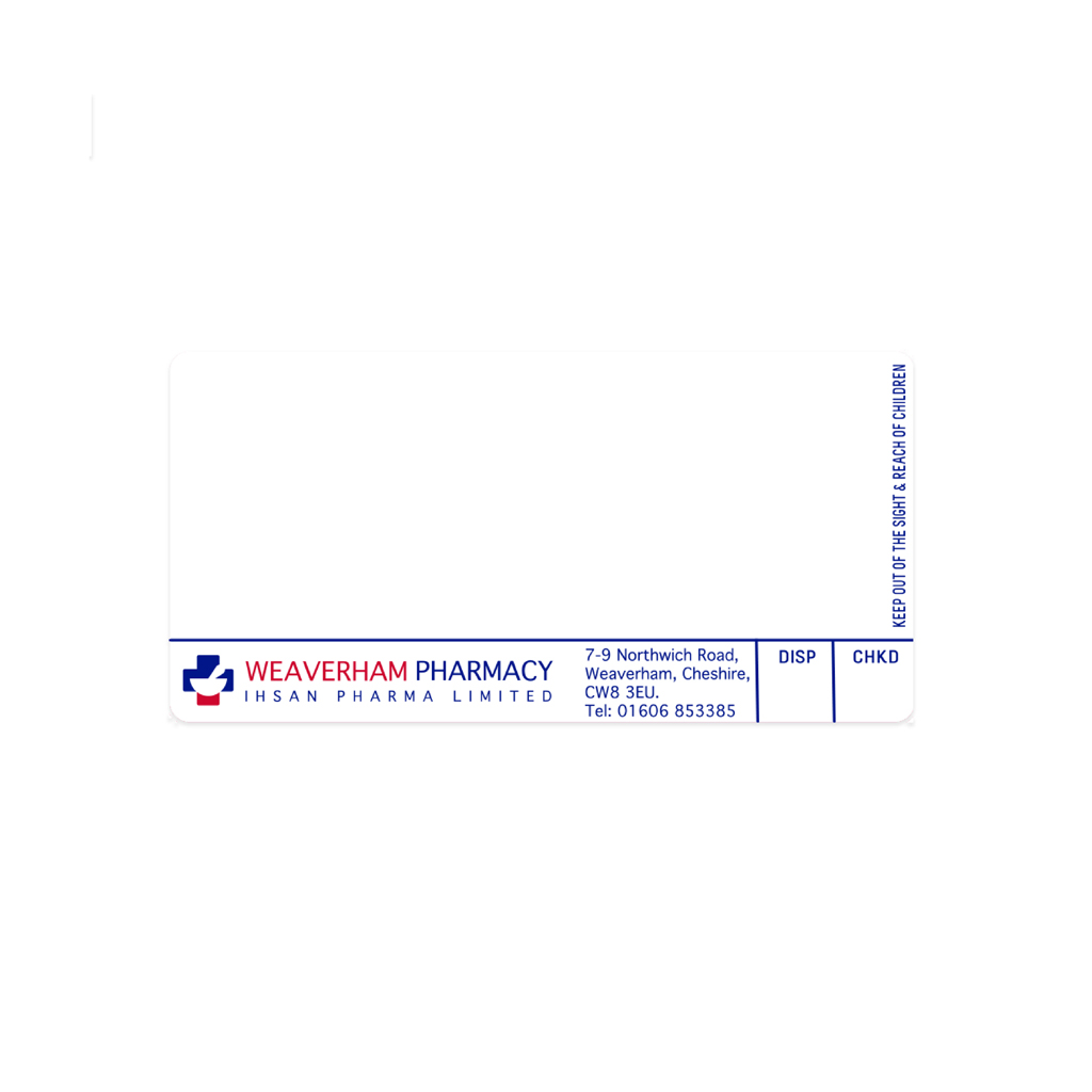 Roshban Weaverham Pharmacy Labels