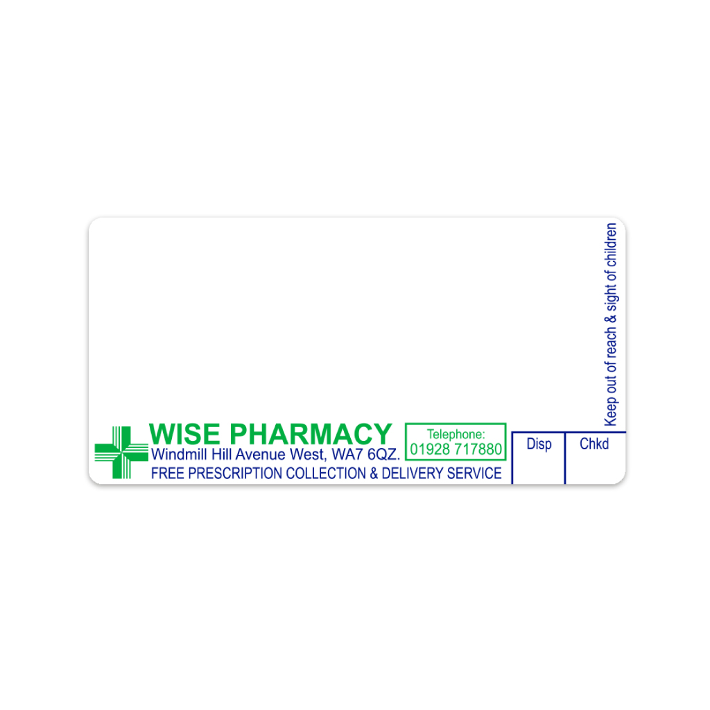 Wise Group Windmill Ave West Pharmacy Labels