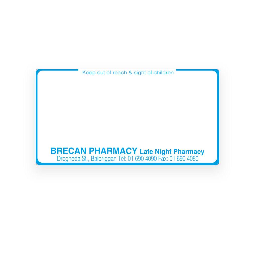 [EMTLS3965] Brecan Pharmacy Liam Skelly Labels