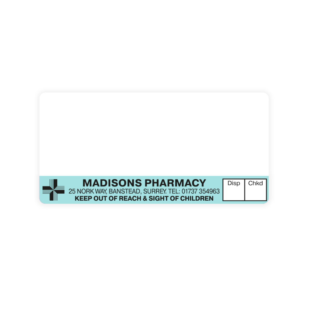 Madisons Pharmacy Labels