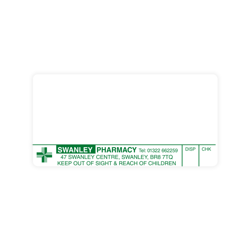 Swanley Pharmacy Labels