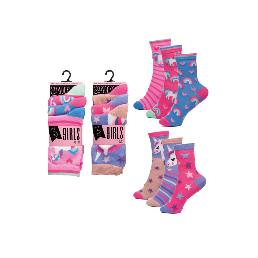 Girl's Rainbow Socks