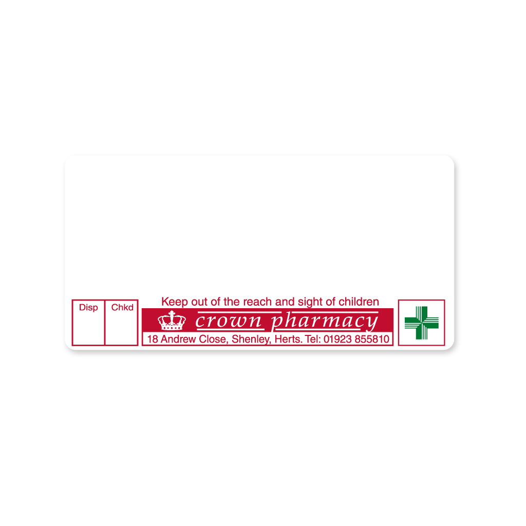 Crown Pharmacy Labels