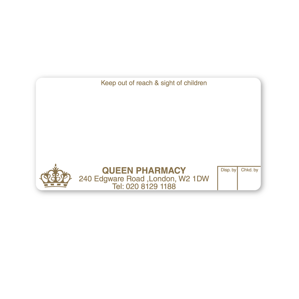 Queens Pharmacy Labels 