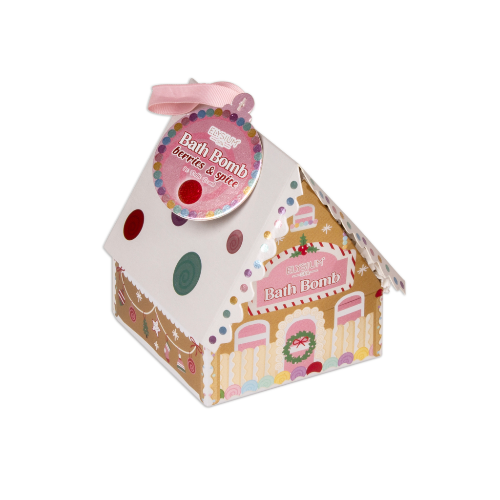 [ELY1232] 150g Bath Bomb House   Berries and Spice 