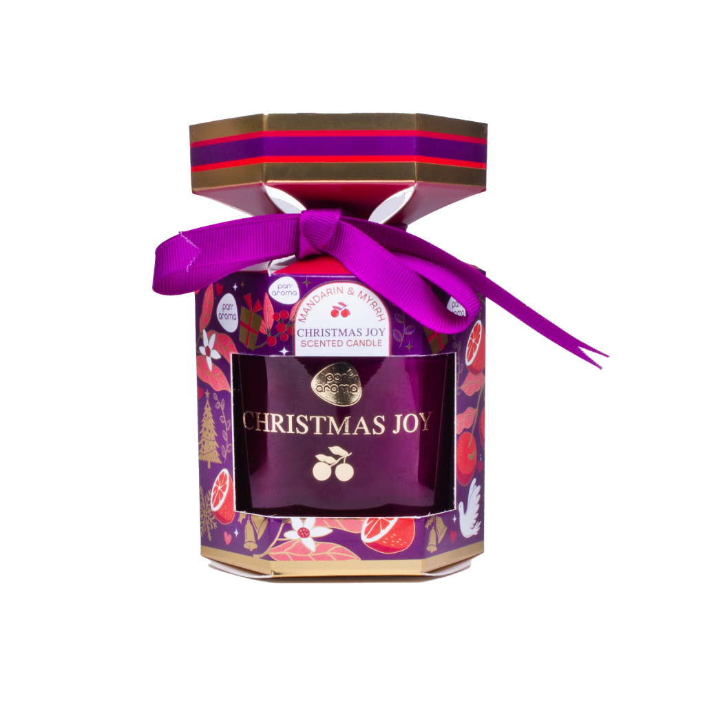 [PAN0741] Cracker Candle   Christmas Joy 120g 