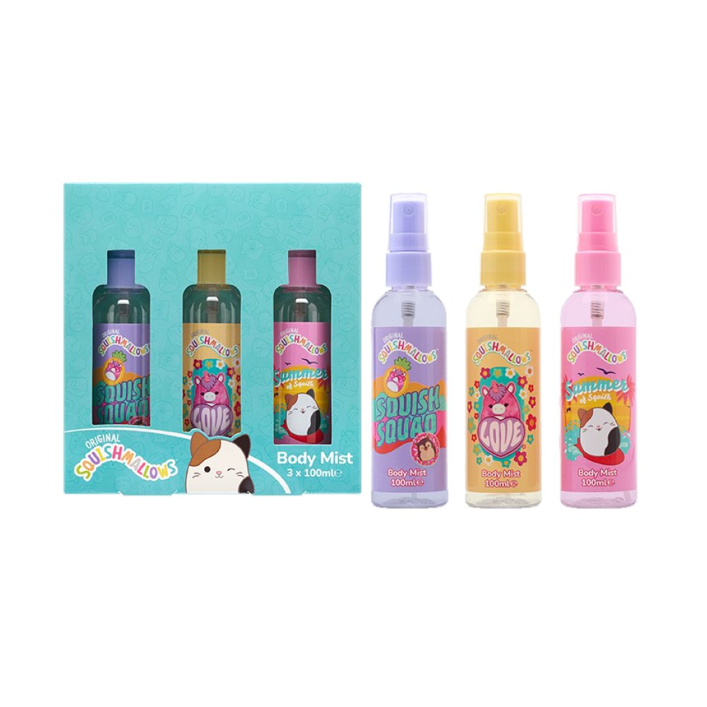 Squishmallows Body Mist Gift Set 3x100ml 