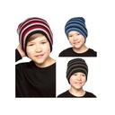 Boys Striped Beanie Hat 