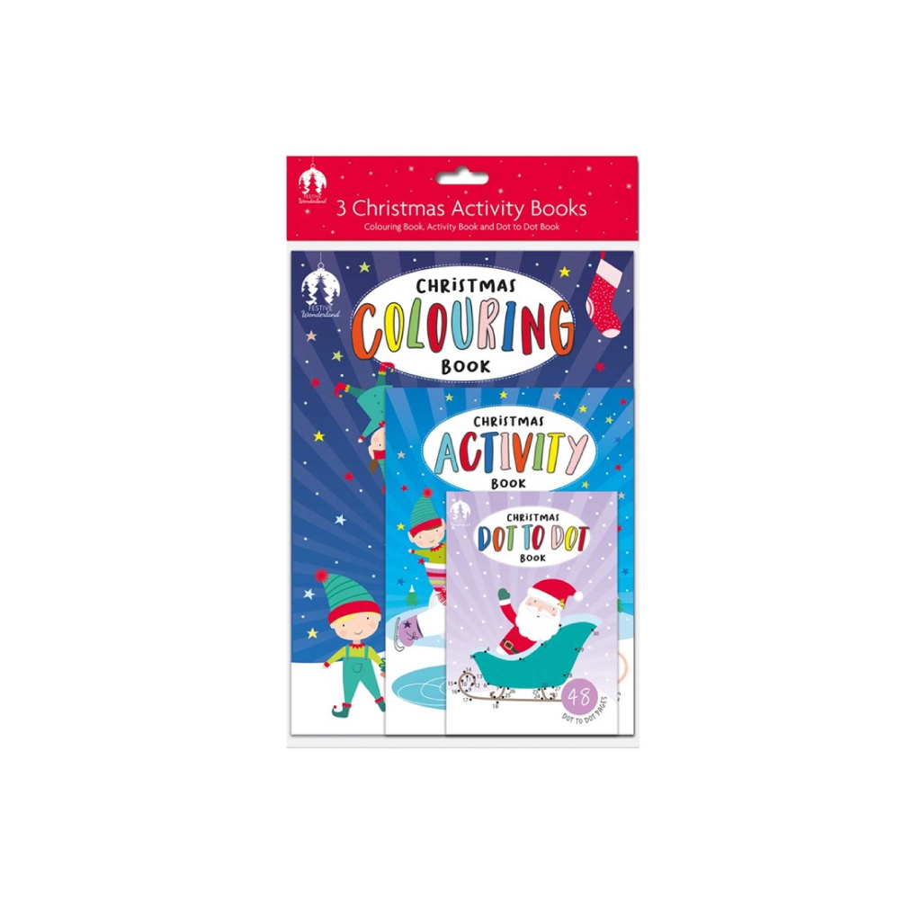 [X9701A/FSC] Christmas Activity Books Pack of 3 