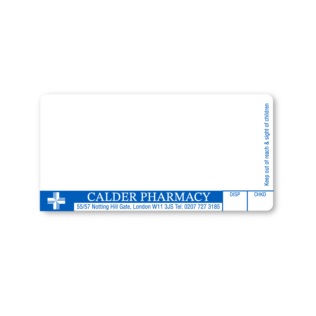 Calder Pharmacy Labels