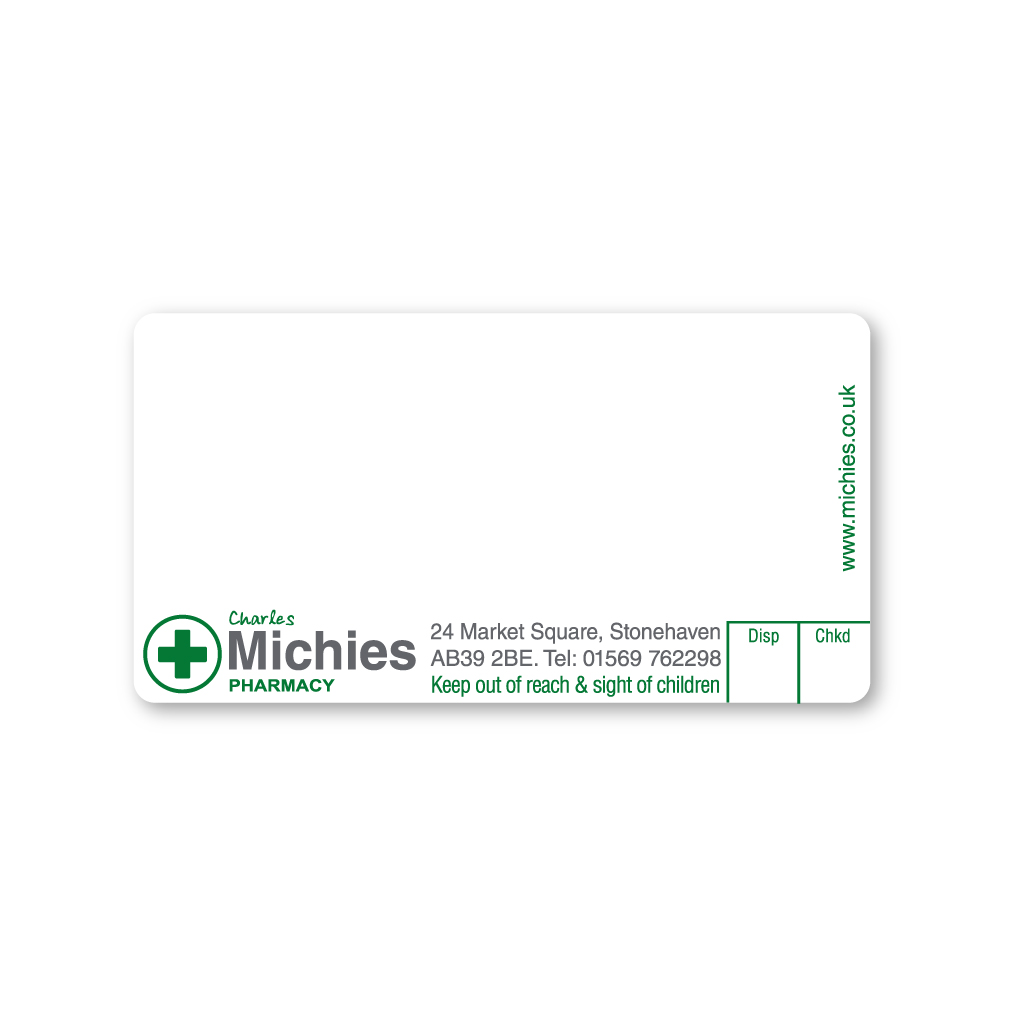 Charles Michies Stonehaven Labels 