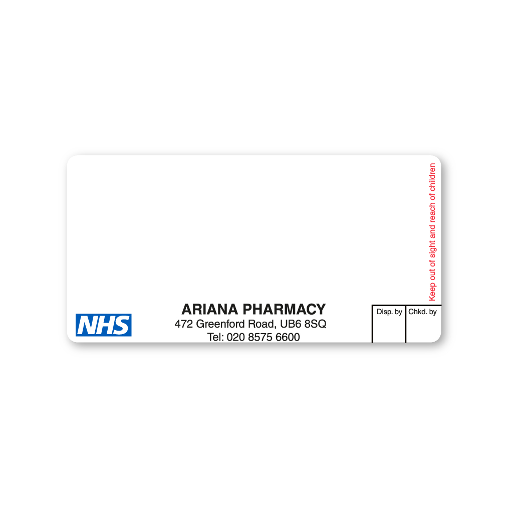 [EMT4809] Ariana Pharmacy Labels